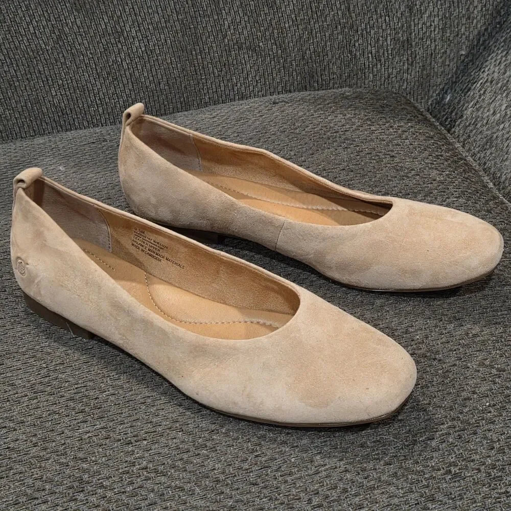 Born Women's Patrice Ballet Flat Natural Gobi BR0064187 Born Patrice Women's 9.5